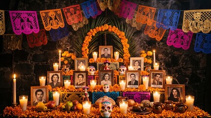 Obraz premium Dia De Los Muertos Ofrenda