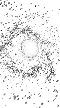 A looping 3D animation. An abstract animation on the topic of the technological process of solving analytical problems.
