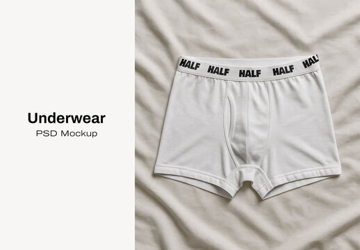 Minimalist Underwear Mockup Design&nbsp;PSD