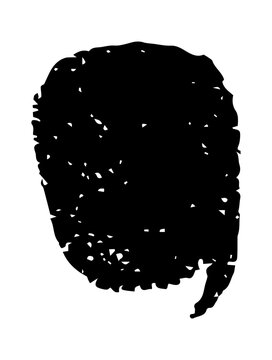Black crayon speech bubble with rough textured scribble style isolated on background. Hand drawn comic chat symbol perfect for messaging concepts, social communication, conversation themes