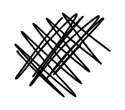 Hand drawn scribble line and stroke element in various chaotic and abstract styles, perfect for highlights, underlines, textures, and expressive design accents in modern layouts. Vector illustration