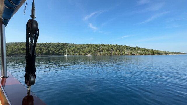 Sailing around Split-Dalmatia Croatia.