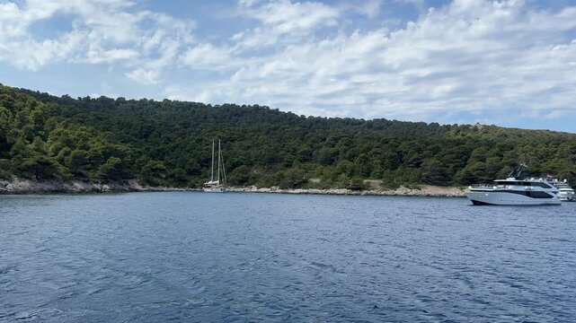 Sailing around Split-Dalmatia Croatia.