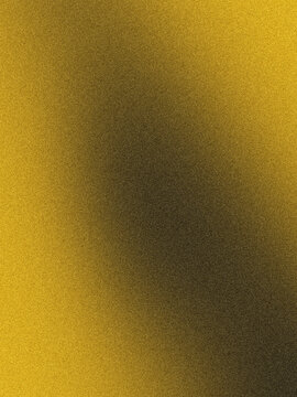 Abstract Gold and Black Grainy Gradient Background with Noise Texture