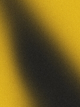 Abstract Grainy Gradient Background in Black and Gold with Retro Noise Texture