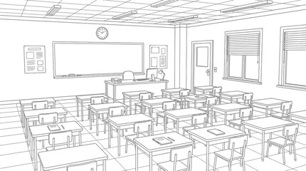 Fototapeta premium interior of a room with a table