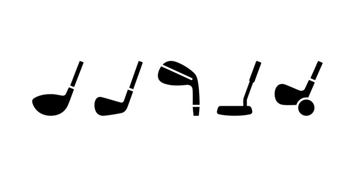 Black minimal music notes and quarter note icons set