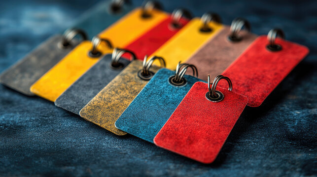 Colorful Leather Swatches Sample Set, Material Samples for Design and Craft, Texture and Color Variety