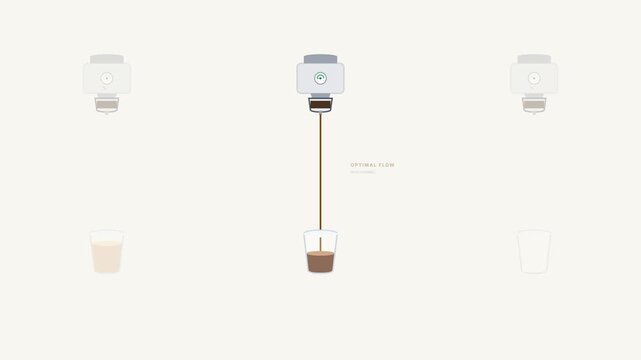 Premium Animated Infographic of Espresso Extraction Comparison