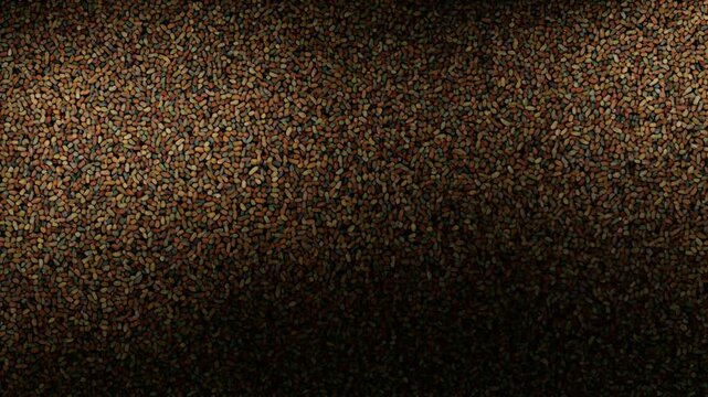 呼吸するように粒子の粗さが移ろう質感