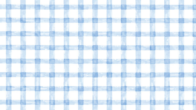 Light blue gingham pattern background with seamless watercolor texture.