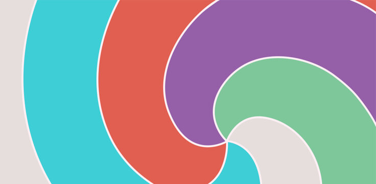 Abstract colorful swirling shapes with a modern, dynamic feel