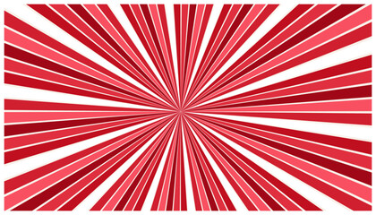 Fototapeta premium Classic red and white comic burst background for superhero themes and explosive sale announcements.