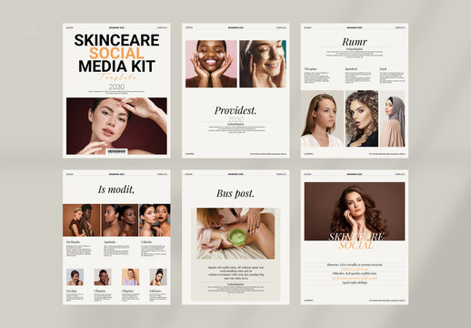 Skincare Social Media Kit Template