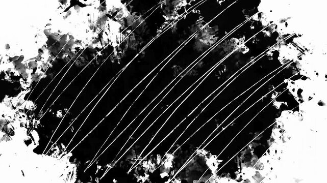 40 Abstract black and white grunge background with diagonal scratches and noise texture. High contrast smudge for design overlays. Vintage retro style elements. 45
