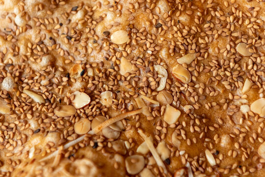 Close-up: Tho Ha rice crackers (Vietnamese: B&aacute;nh đa Thổ H&agrave;). Van Ha, Bac Giang.