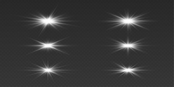 Glowing star explosion creates a vivid burst of radiant energy. Bright rays and sparkling particles add shine and depth. Isolated transparent PNG effect.
