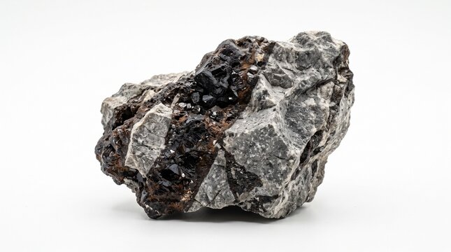 A realistic collection of zinc materials featuring raw zinc ore, sphalerite, smithsonite, crushed ore, mineral concentrate, zinc pellets, refined zinc ingots, metal fragments, and recycled scrap. Isol