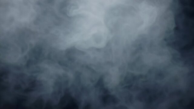 Abstract swirling smoke patterns in black and white motion