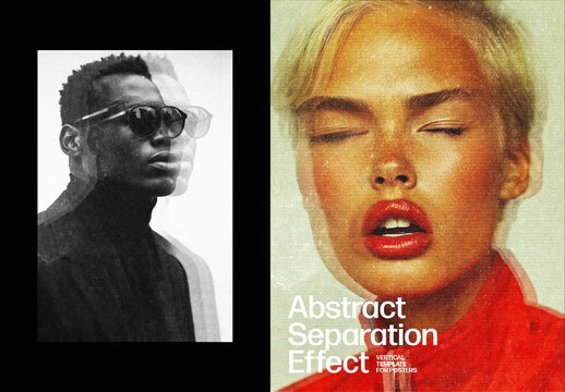 Separation Effect For Poster And Print Design