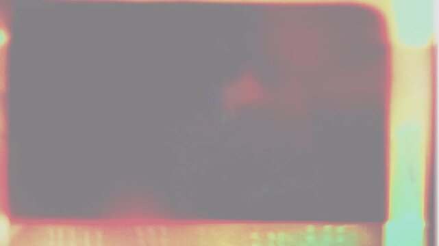 Abstract Glitch Light Leak Overlay for Cinematic Video Editing.