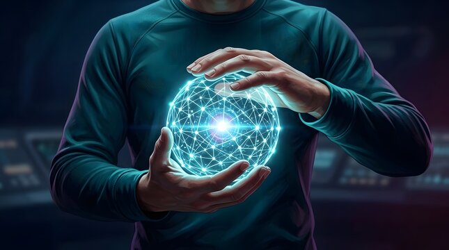 A professional manager using advanced digital technology to analyze and optimize human resource data for better corporate talent management strategies