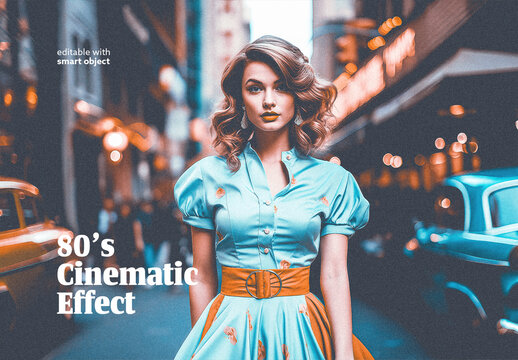 80's Cinematic Photo Effect