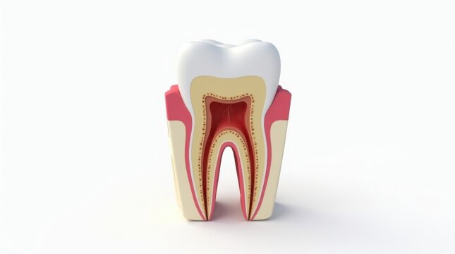 Anatom&iacute;a del diente humano que muestra el esmalte