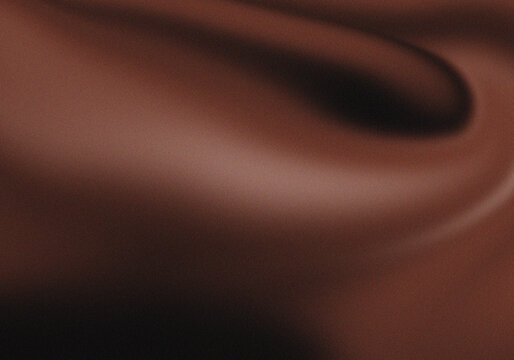 Dark brown beige gradient background with flowing liquid waves, chocolate caramel colors, soft grain texture and elegant aesthetic
