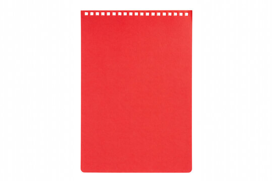 Bright Red Textured Paper with Top Perforation