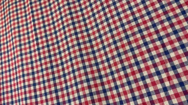 red and white gingham checkered fabric 