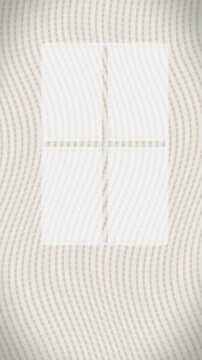 Window on striped background. 2d animation