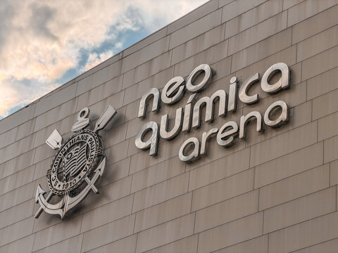 Neo Quimica Arena, Corithians Football Stadium. Sao Paulo.