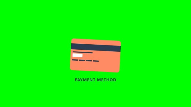 Digital Payment Card on Green Screen
