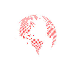 world map with globe © Filipe