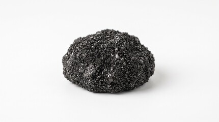 Fototapeta premium A realistic collection of manganese materials featuring raw manganese ore, pyrolusite, manganese oxide rock, crushed fragments, concentrate, metal pellets, granules, refined manganese pieces, and allo