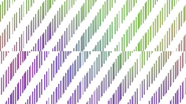 Retro computer style multi-color uneven diagonal lines scrolling perfect loop background