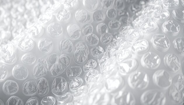 Closeup of Bubble Wrap for Packaging and Protection