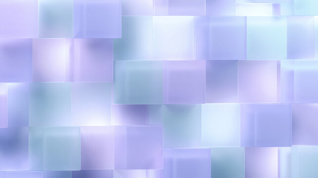 Abstract 3D Geometric Frosted Glass Cubes Background