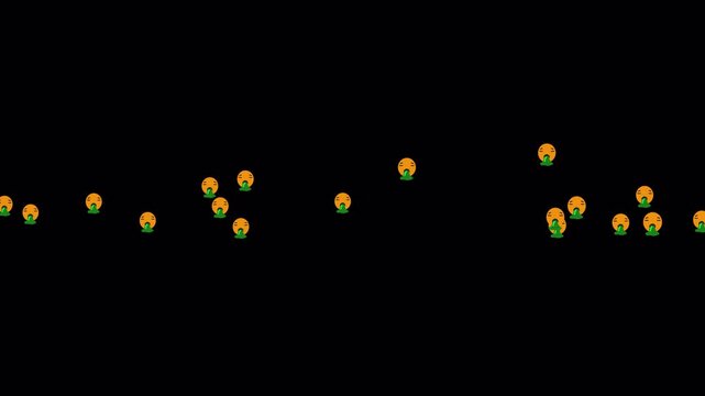 Animated vomiting emojis with green reactions express nausea, sickness and disgust, providing a funny effect for online media and entertainment content.