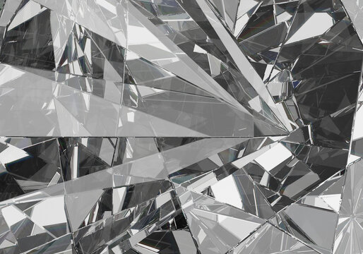 Abstract Luxury Diamond Crystal Refraction Texture Background