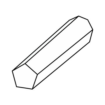 Pentagonal prism outline