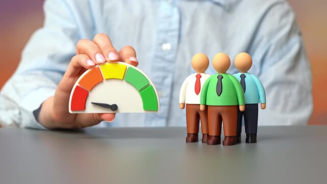 Low efficiency performance or productivity scale of the employee or company. Poor results, declining output, weak management, workplace challenges, and business underperformance.