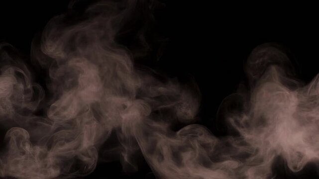 Dark swirling smoke or mist against a black background