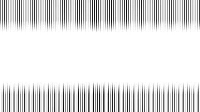 Abstract black speed lines frame loop background with white copy space