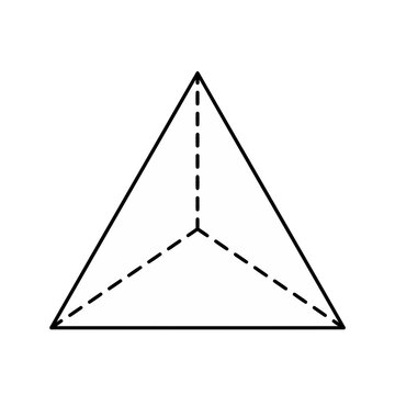 3D Geometric Shape: Triangular Pyramid