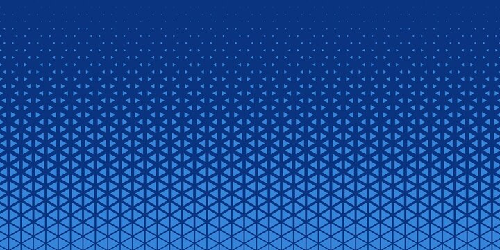 Triangles Halftone Pattern Vector Abstract Geometric Technology Background. Triangular Half Tone Texture