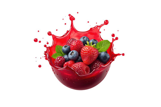 Mixed Berry Juice Splash Bowl