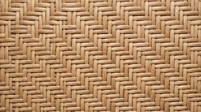 Detailed Texture Of Natural Light Brown Handcrafted Rattan Wicker Basket Weave Pattern Surface handcrafted light brown rattan weaving surface detailed texture natural wicker tones traditional pattern