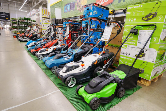 2026.06.29, Russia, Lawn Care Equipment Row in Lemano Pro Store